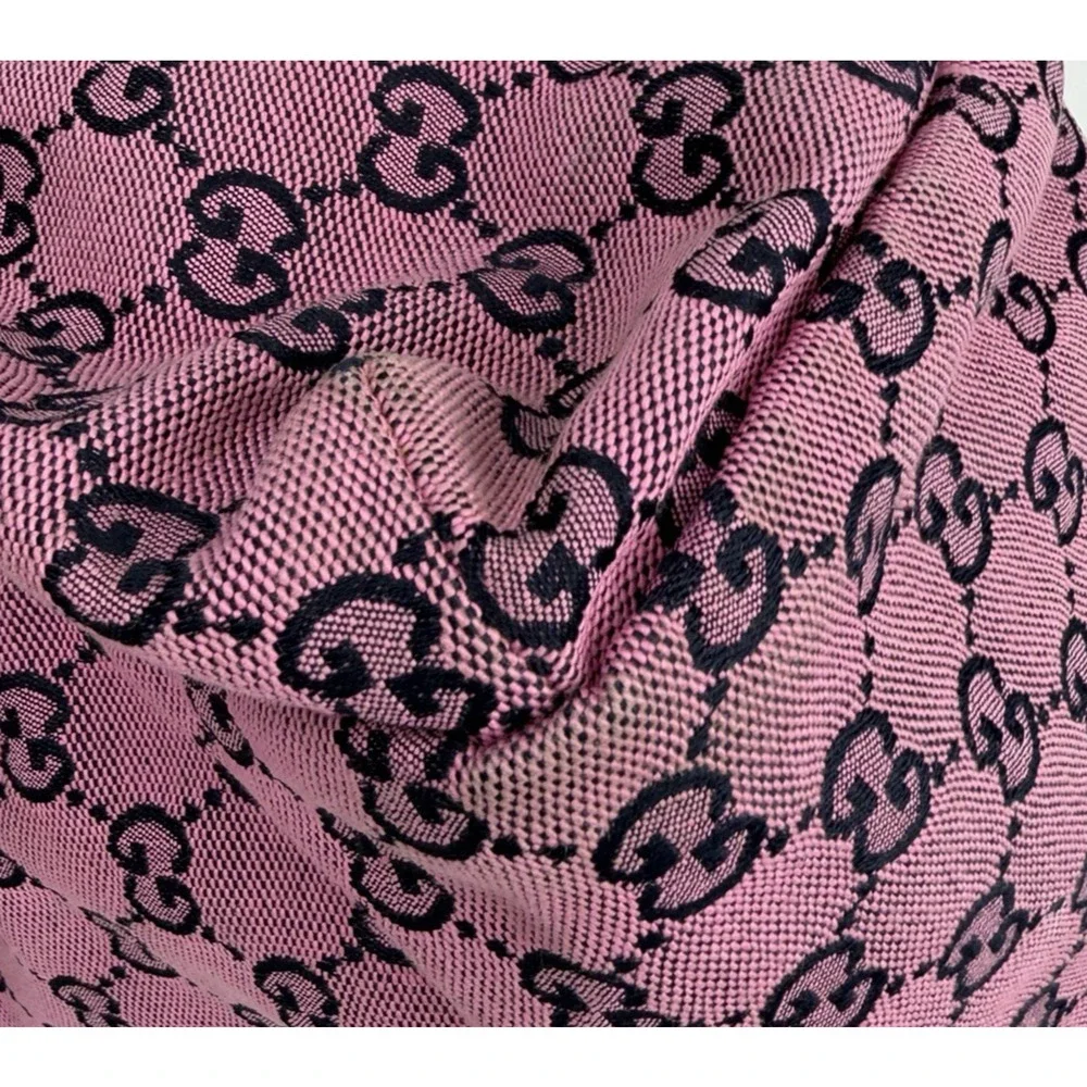 Gucci GG Multicolor Diaper Bag in Pink and Blue Monogram Canvas S